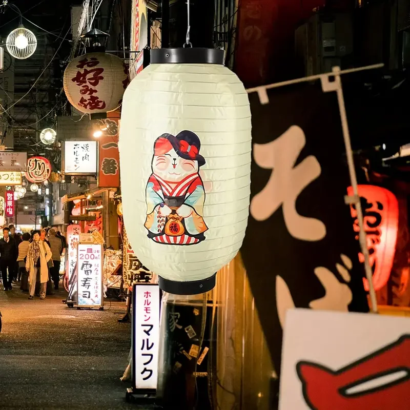 Description Picture 2 of item2pcs Japanese Lantern Wall Sushi Cuisine Restaurant Restaurant Lantern Winter Melon Pendant Decoration and Wind Lantern