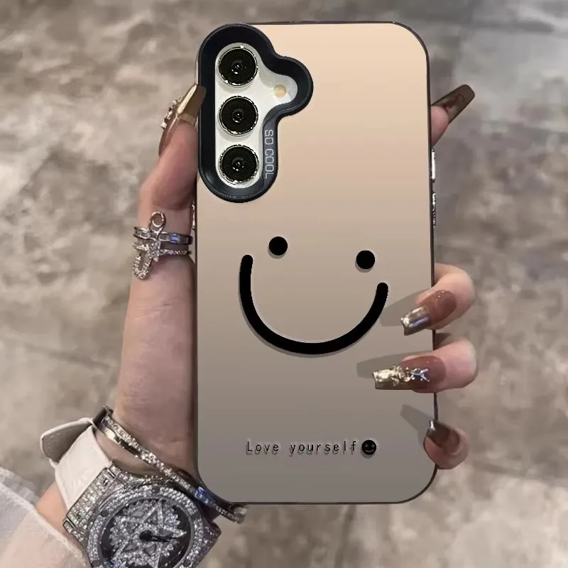 Silver Smile Cheeks Shockproof Phone Case - Durable Hard Cover