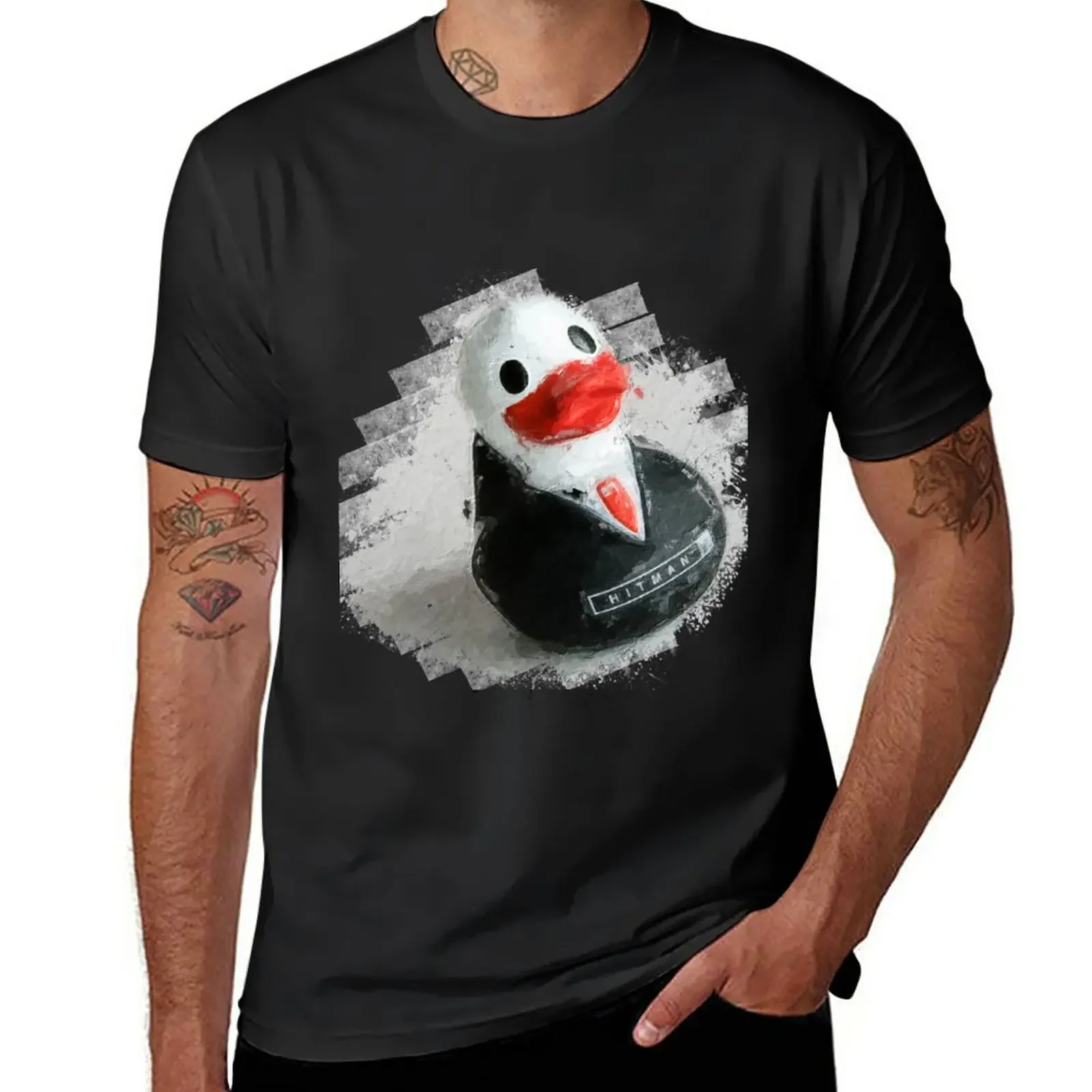 The Pale Duck From Hitman Games T-Shirt Summer Top Sweat Customs Mens T Shirt Graphic