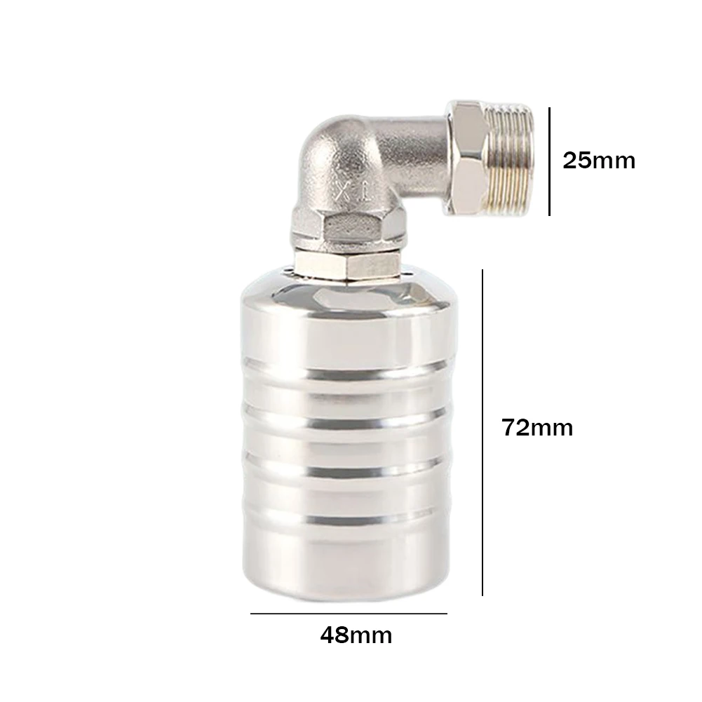 Floating Ball Valve Stainless Steel Automatic Water Level Control Valve Waterproof Corrosion Resistant for Home Restaurant