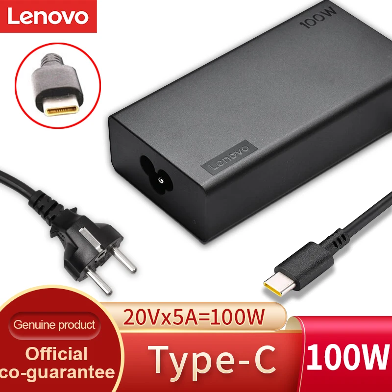 레노버 씽크패드  PD 충전기 100w Type-C 노트북 전원 공급 장치 16+P 어댑터 썬더볼트 USB-C 전원 코드 범용 20V5A