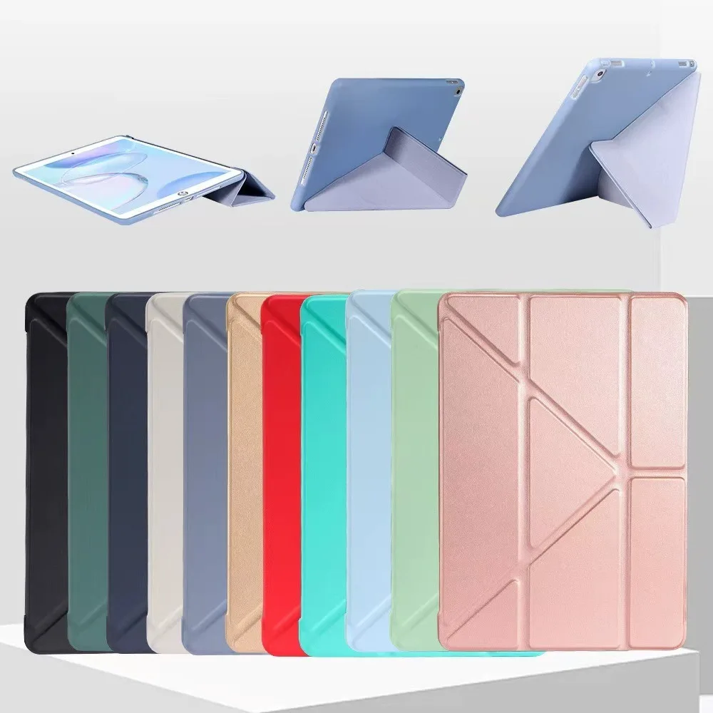 Tri-Fold Y Deformation Silicone Tablet Case, 7.9-inch