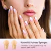 Sponge Nail Brush Picking Dotting Gradient Pen Brush Double Head Sponge Nail Brush Handle Acrylic Nail Painting Brush 5