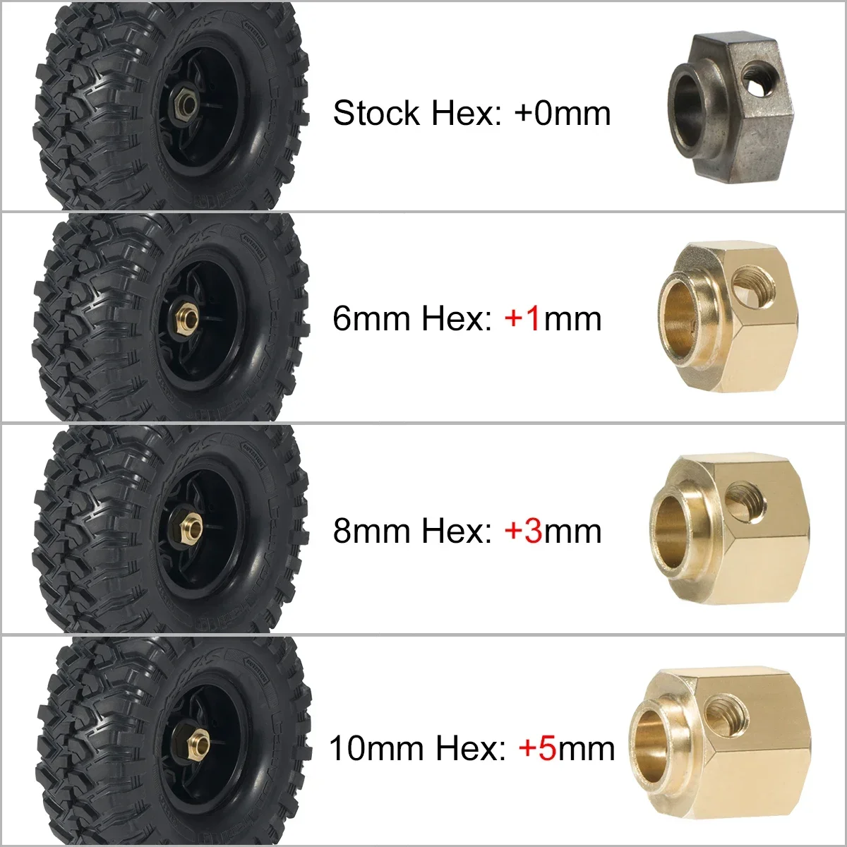 1 paio di pesi anteriori in ottone a C-Hubs Carrier Blocchi Caster 1 paio di pesi anteriori in ottone a C-Hubs Carrier Blocchi Caster