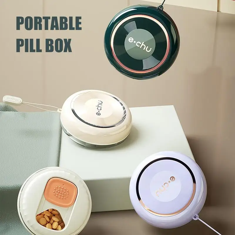 

Pill Organizer Waterproof Portable Storage Tablet Holder Mini Pocket Medicines Case Container Storage Box Travel Accessories