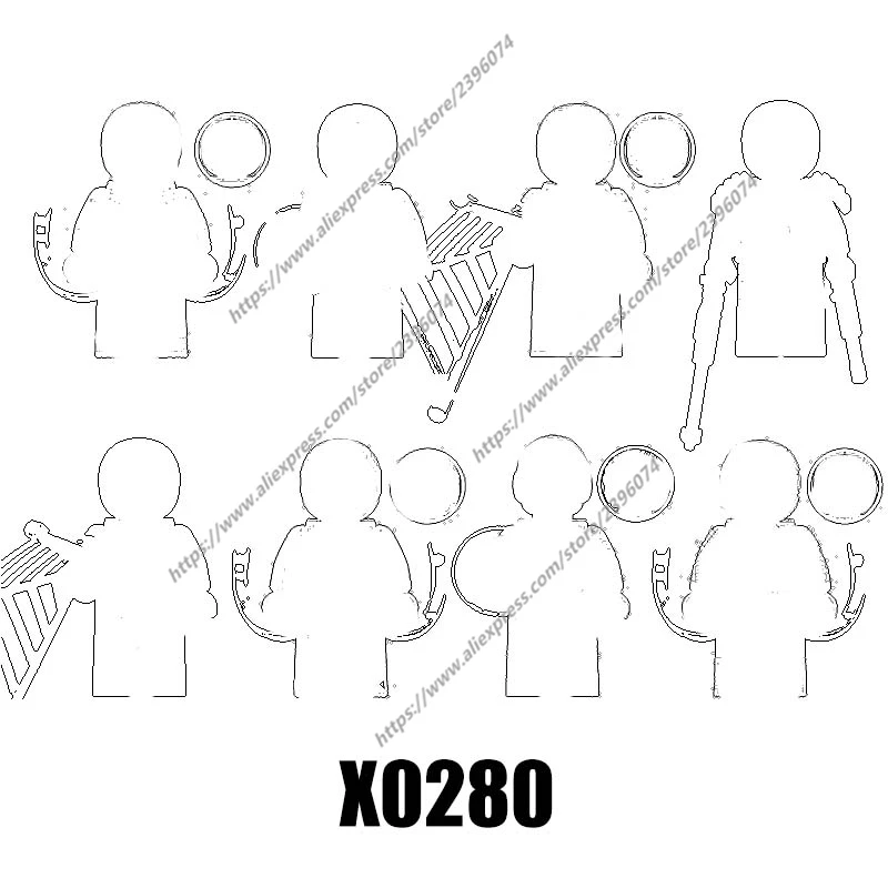 

Фигурки-конструкторы X0280 XH1446 XH1447 XH1448 XH1449 XH1450 XH1451 XH1452 XH1453, 1 шт.