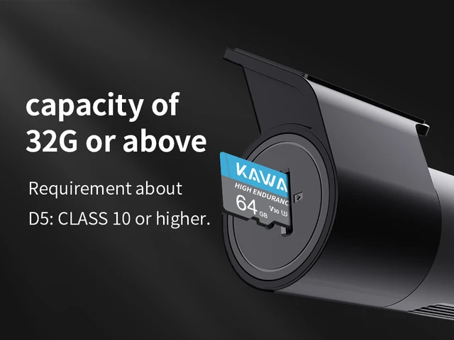 KAWA Caméra Embarquée QHD 1440P Avec Grand Angle De 145° Et