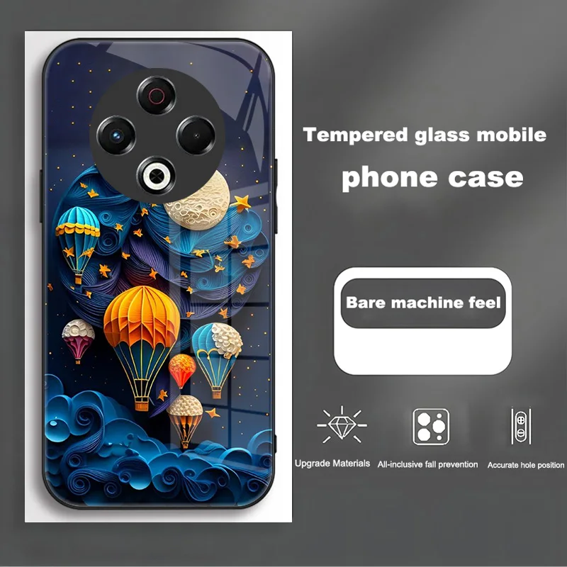 Luxury Shockproof Bumper Case with Tempered Glass for Tecno Spark 30 Series