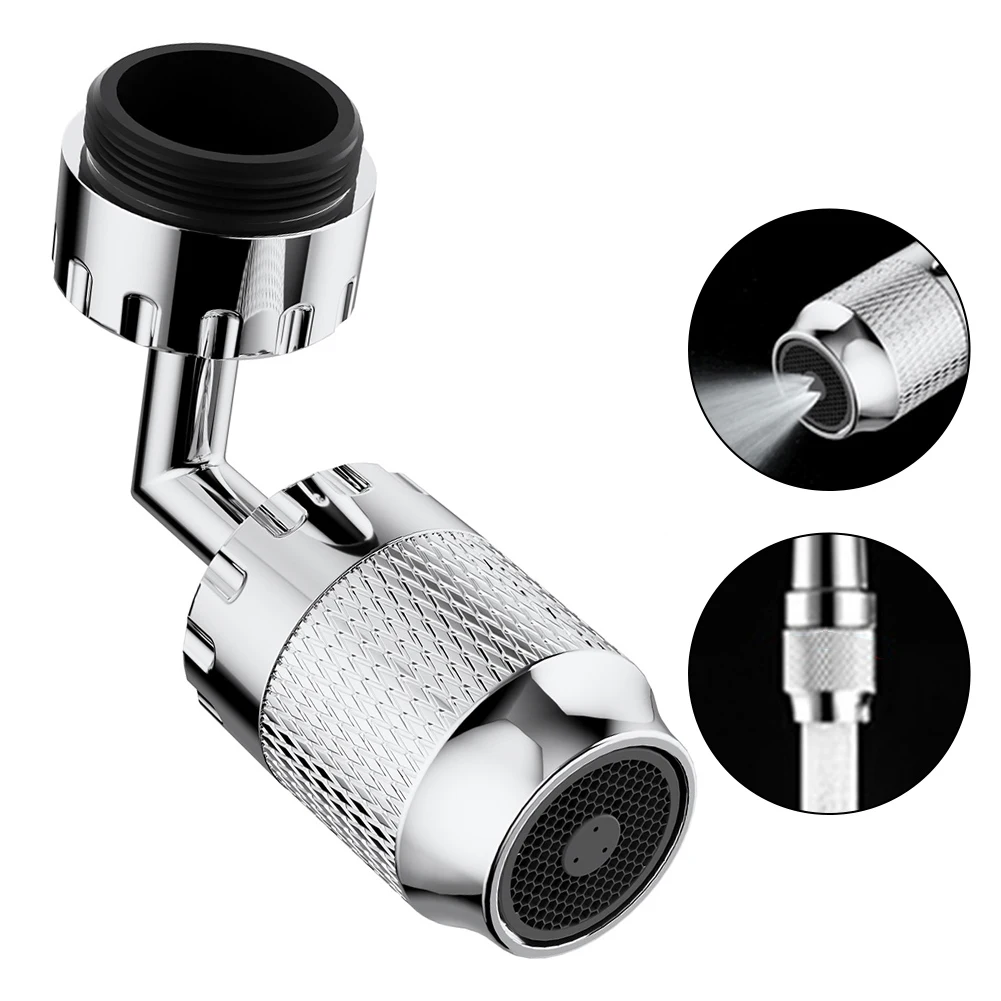 

1080° Universal Rotation Faucet Sprayer Head Washbasin Faucet Extender Aerator Bubbler Kitchen Tap Splash Proof Nozzle