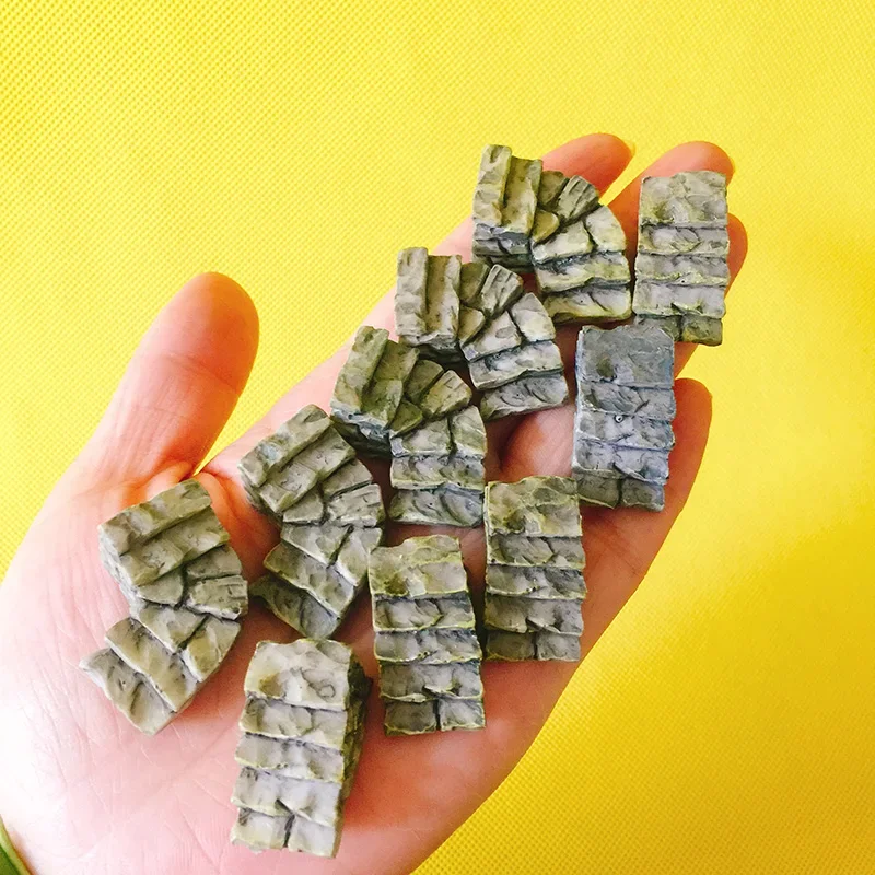 Miniature Ornament 10 Pcs/stairs/doll house/fairy garden gnome/moss terrarium home table garden decor/crafts/bonsai/miniatures/diy supplies