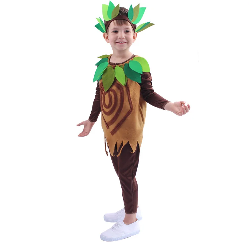 

Holiday Drama Party Dressup Kids Big Tree Performance Costume Halloween Cosplay Role Playing Costumes Halloween Costume Cosplay