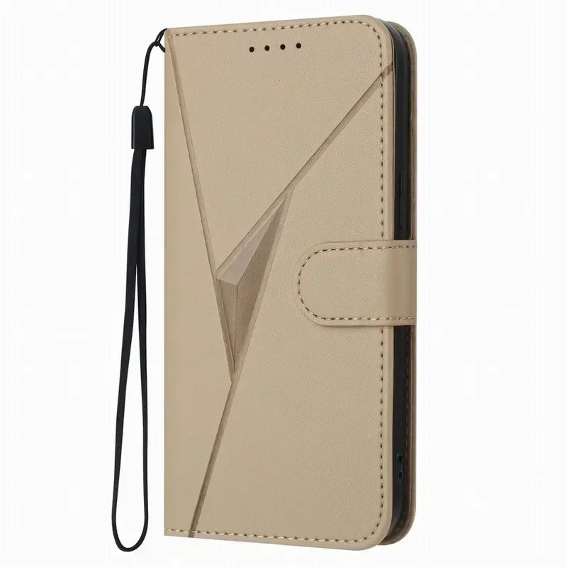 3D Triangle Wallet Phone Cover - Chic and Functional Design