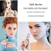 Electric Nail File Nail Set with 4 Speeds Cuticle Trimmer USB Portable Manicure Pedicure Tools With 5 Replaceable Head 6