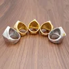 Free Shipping Gothic 316L Stainless Steel Silver Color Black 1% er Biker Ring Men's Letter Biker Rings 2
