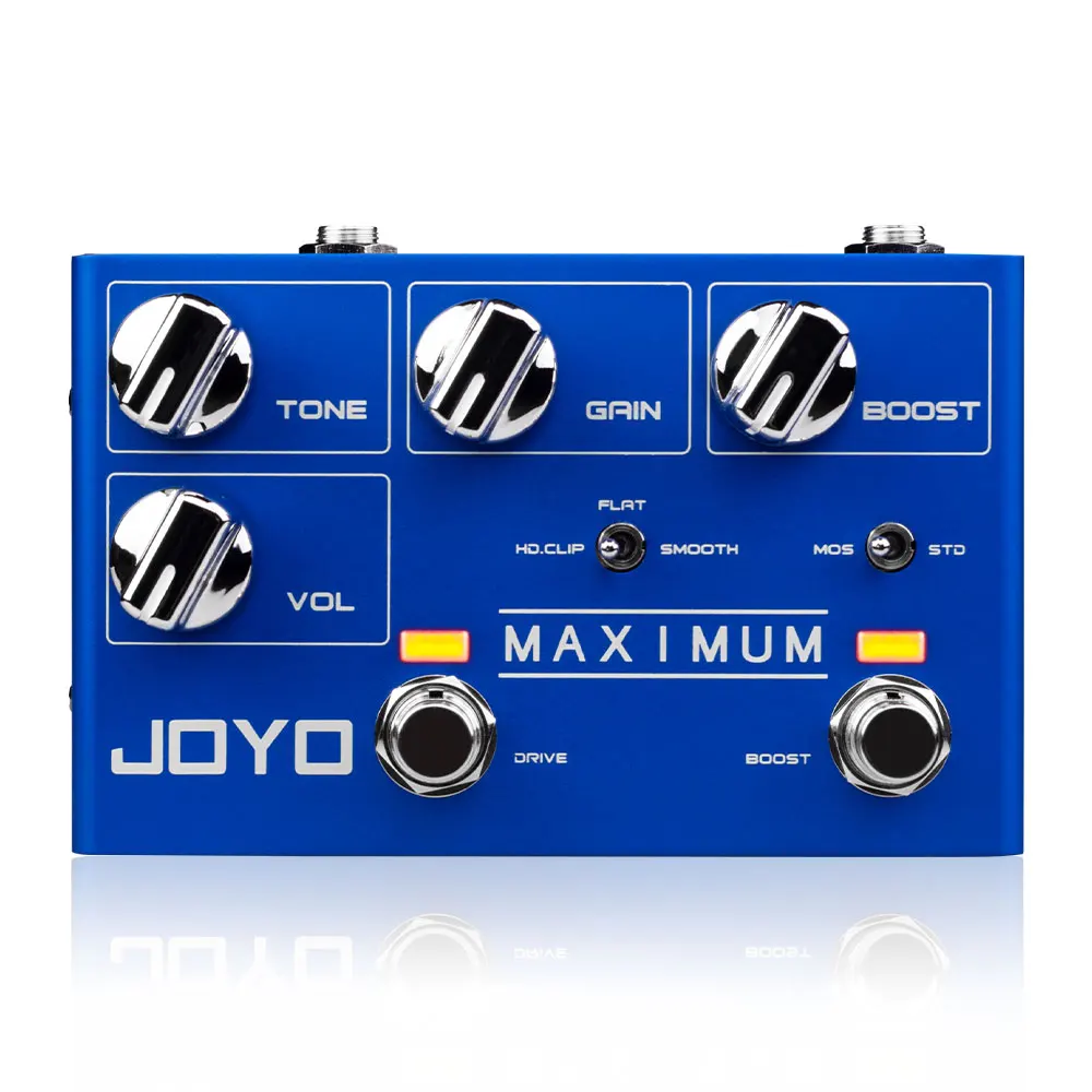 R-05 MAXIMUM Overdrive Guitar Pedal Clean Overdrive Tones Independent BOOST Cont