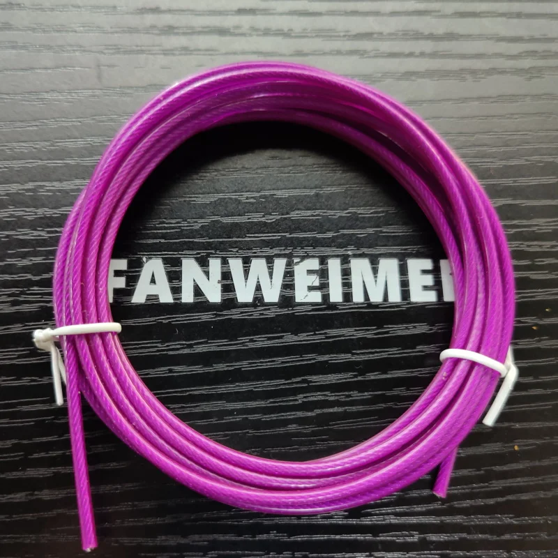 NEVERTOOLATE 2,.5mm x 3m steel cord coated with PVC skip jump rope backup rope spare part accessories 3