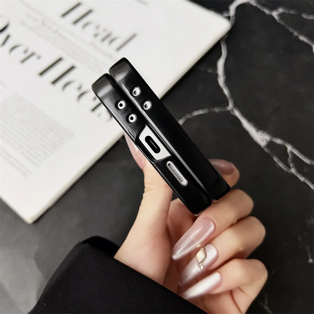 Luxury Magnetic Ring Stand with Wireless Charging Fabric Back Cover