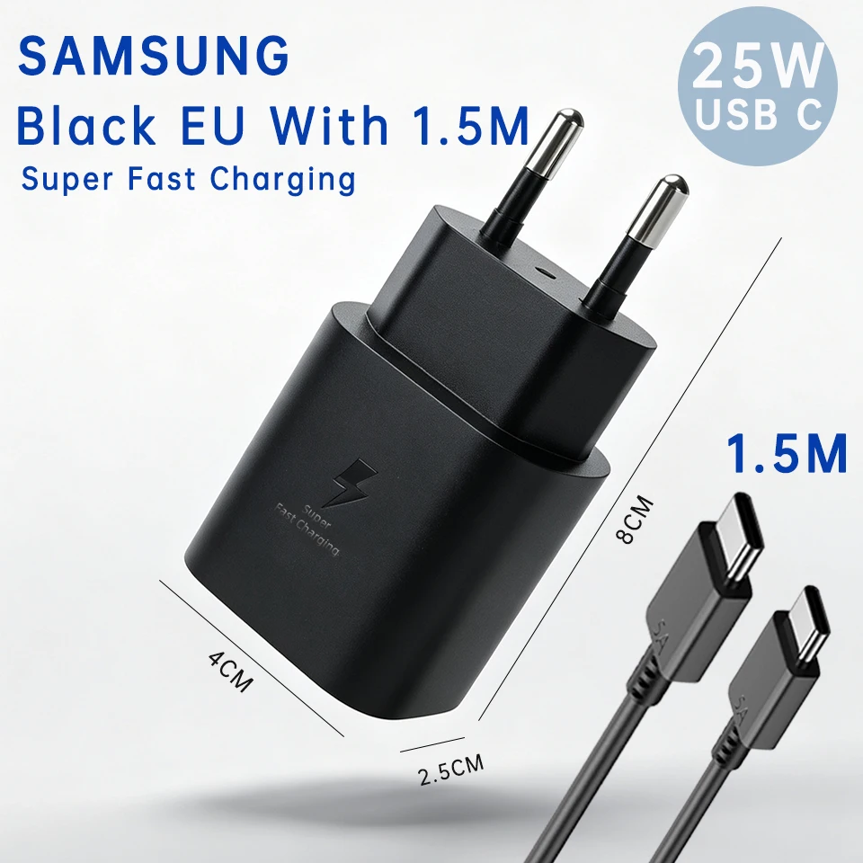 Original Samsung 25W Type C Fast Charge Adapter