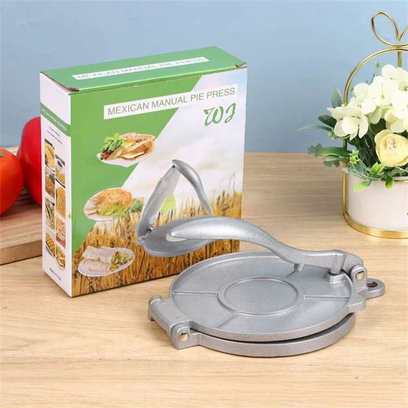 Aluminum alloy skin compactor 16CM Manual Dough Press Machine for Making Pizza Pastry Hand Tools