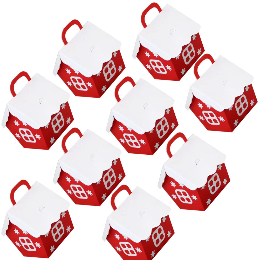 

20 Pcs Christmas Candy Box Storage Container Cookie Gift Packing Case Paper Snack Containers