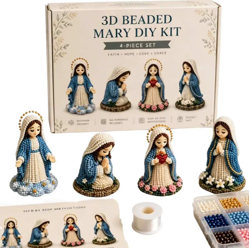 Kit Artigianale 3D di Animali con Perline, Kit Fai-da-Te per Adulti, Piccoli Animali 3D in Perline per Progetti Creativi - immagine 6
