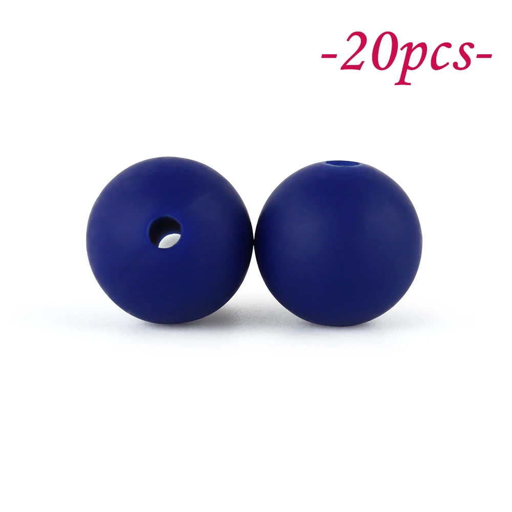 Vibrant Silicone Beads Set for DIY Jewelry & Crafting – 20-Piece Collection
