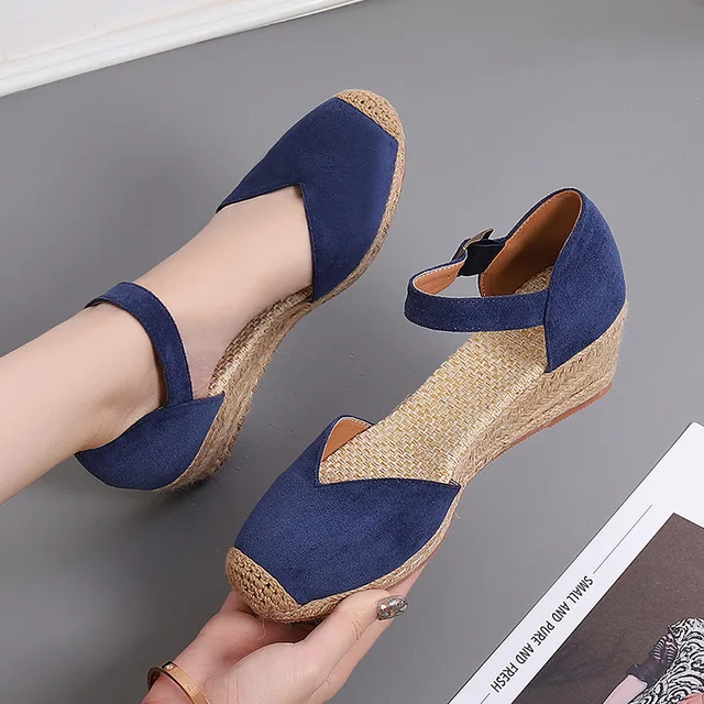 Baretraps Ocean Womens Espadrille Wedge Sandals - Plus Size 34--43 Wedge  Sandals - Aliexpress