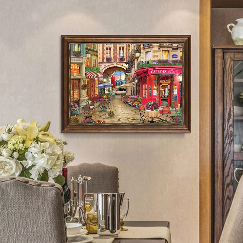 5D diamond painting city street house picture of rhinestones embroidery garden needlework art DIY city mosaic handmade hobby diamond painting diamond art painting kit diamond painting set