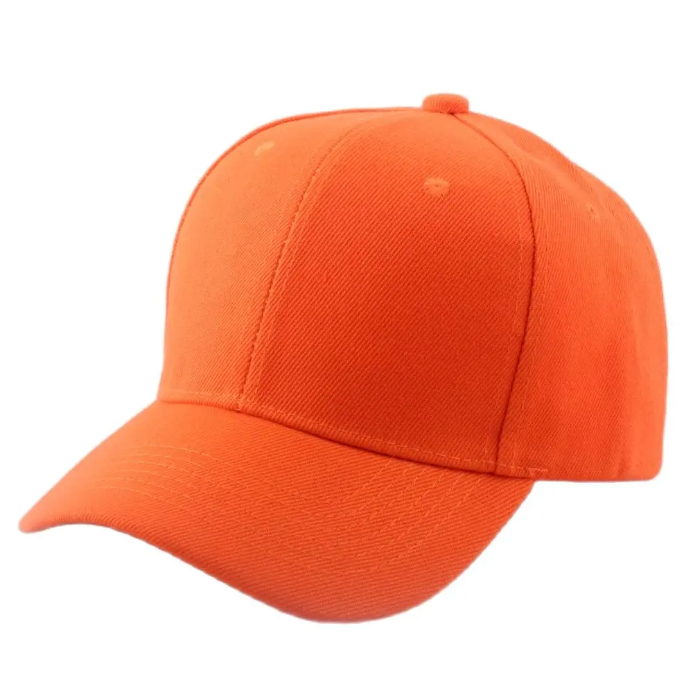 Bright Yellow Green Plain Twill Baseball Cap Blank Casual Hat for Women Men Lime Orange 6 Panel Cap Pre-Curved Visor 5