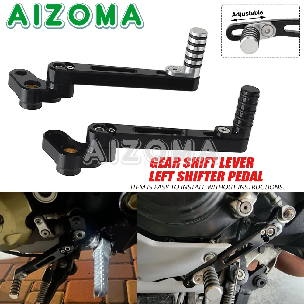 Per DUCATI Hypermotard / Hyperstrada 821 939 / SP leva del cambio moto sinistra regolabile leva del pedale del cambio argento