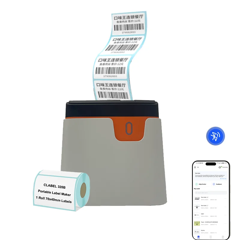 Direct thermal label Desktop printer Manufacturer desktop ticket printer for supermarket hotel restaurant Mini receipt