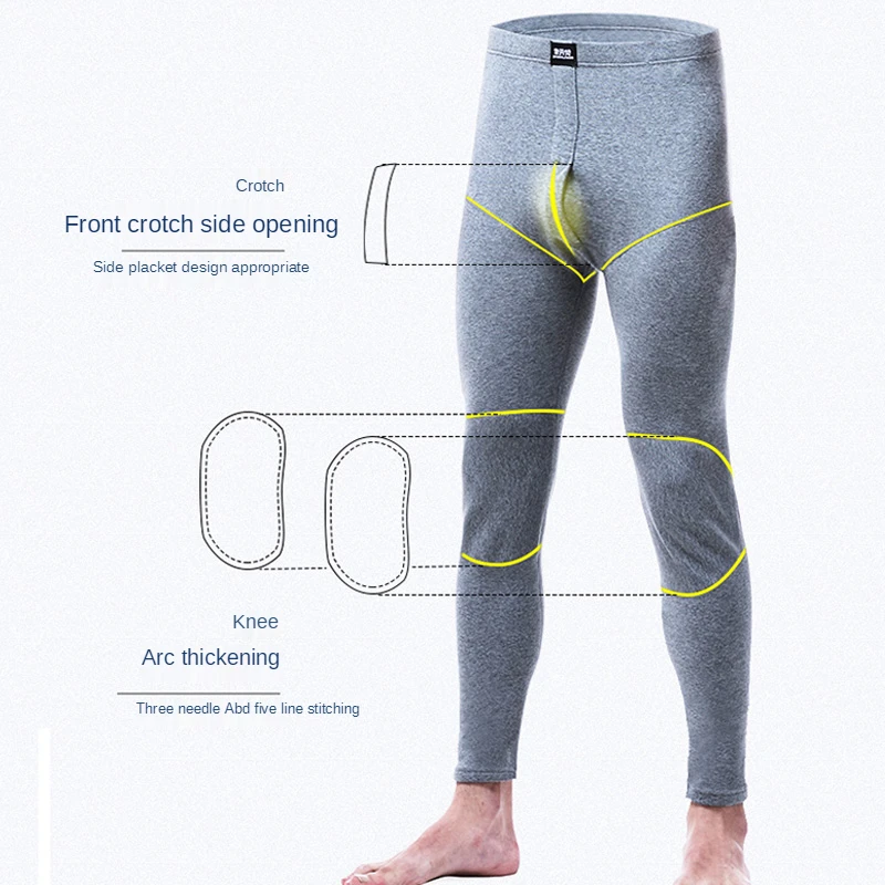 MensWinterThermalUnderwearInsulatedLeggingsFleeceforMenTop