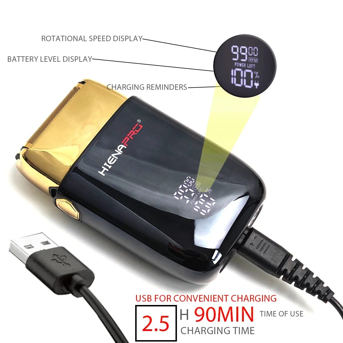 9900 RPM Electric Shaver Professional Hair Clipper for Men Beard Trimmer Hair Trimmer Machine Haircut Machine Shaving