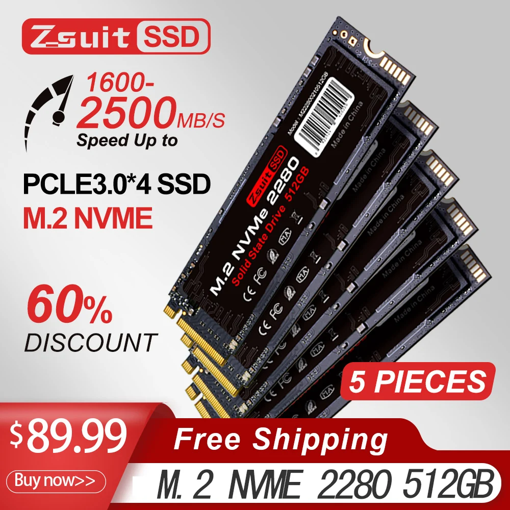 【新品未開封】2TB M.2 2280 NVMe SSD Zsuit M.2 SSD NVMe 2TB M2 2280 PCIe SSD Laptop Internal Solid