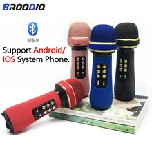 

WS898 Bluetooth Condenser Microphone All-in-one Wireless Karaoke Capacitor MIC For Android IOS Phones Double Speaker Microphones