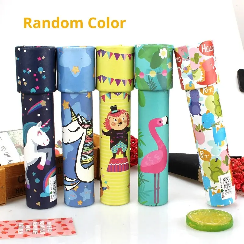 3pcs Random Color Sending Kaleidoscope Rotating Magic Classic Educational Toys Classic Nostalgia Ever-Changing Games Boys Girls