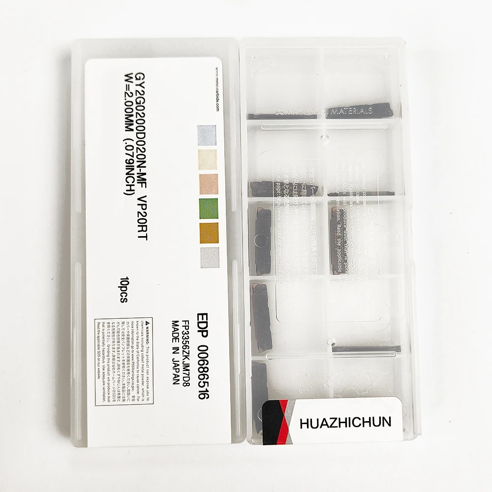 

HUAZHICHUN GY2G 0200D020N-MF VP20RT Carbide Inserts