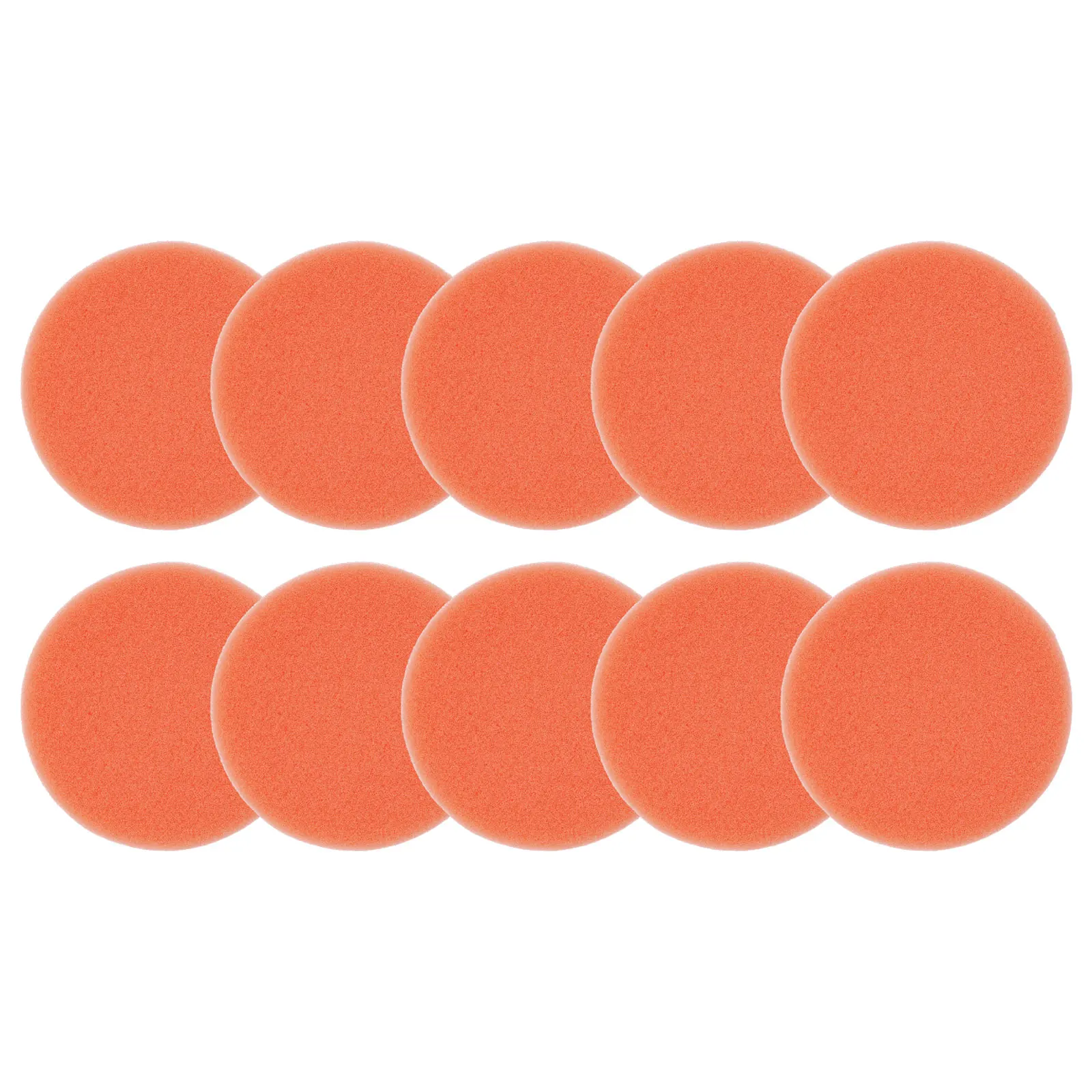 Car Polishing Pad Car Polisher Car Polishing Sponge 10PCS 75mm Orange Smooth Flat Sponge For Car Polisher