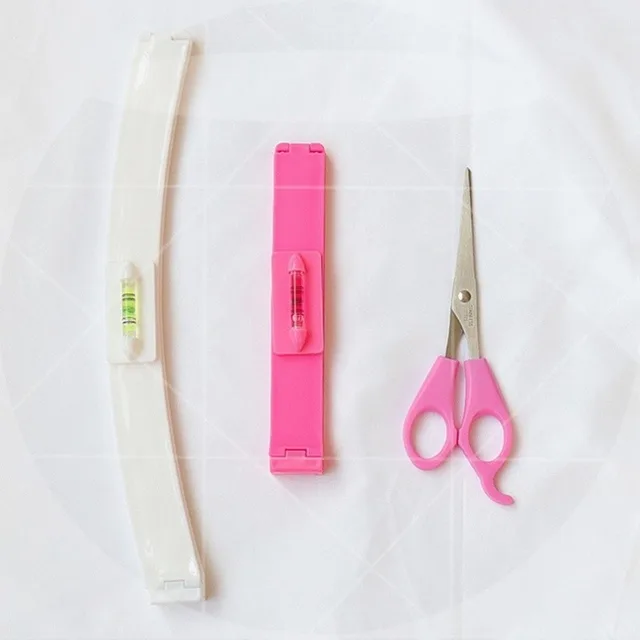 3Pcs/set Hair Cutting Tool Kit Bangs Trimming Scissors Comb Set for DIY Home Hair Styling 5