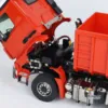 Toucan Metal 1/14 RC Hydraulic Dumper 8x8 Roll Off Dump Truck 3363 Rear Axle Steering Remote Control Tipper Light Sound System 5