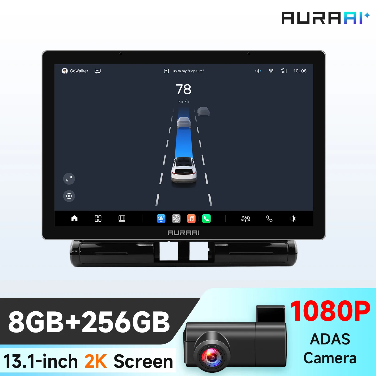 Hizpo Android 14 Autoradio Per Citroen C3/C3 Aircross E C4/C4 Aircross (2017-2023) – 9 Pollici, 2GB/64GB, Wireless CarPlay/Android Auto, Controllo Volante, 4G, FM