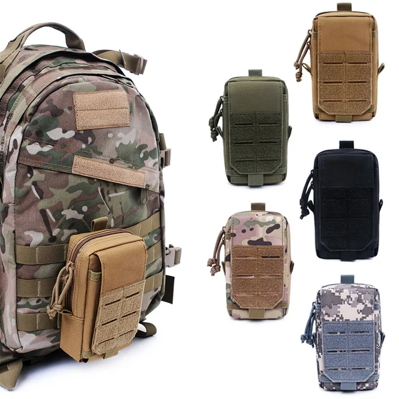 1000D Molle Pouch Waist Bag Outdoor Men EDC Tool Bag Organizer Vest Pack Purse Mobile Phone Case Hunting Compact molle pouch