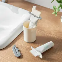 Reduce Waste Toothpaste Tube Squeezer Durable Easy Carry Dispenser Toothpaste Clip ABS Compact Shape Squeeze Tool Kitchen 1