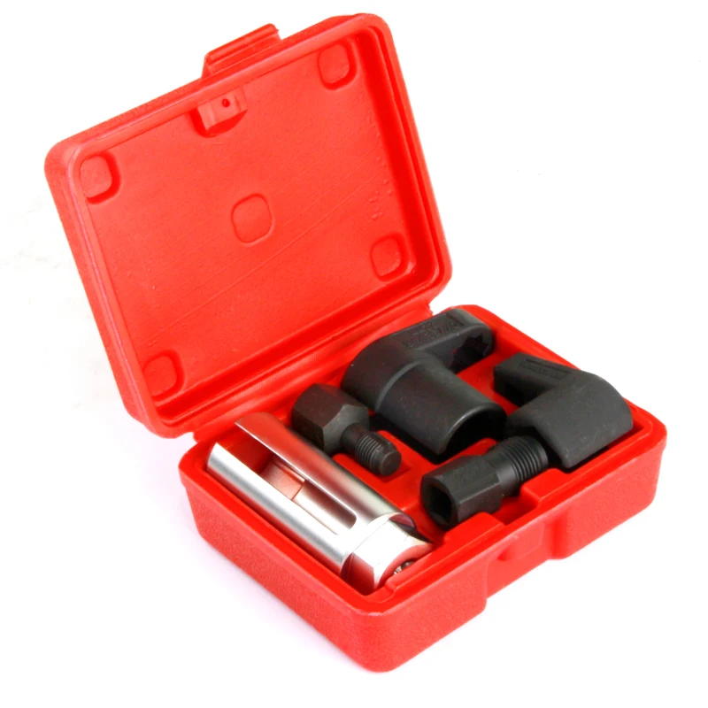 

U50 5pcs Oxygen Sensor Wrench Kit Thread Chaser Tool Fit for Auto O2 Socket Removal Install Offset Vacuum Sensor Socket