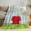 Snoopy Cooling Blanket Plaid Throw Blankets and Blankets for Baby Home and Decoration Summer Comforter Bedspread on the Bed Sofa 3