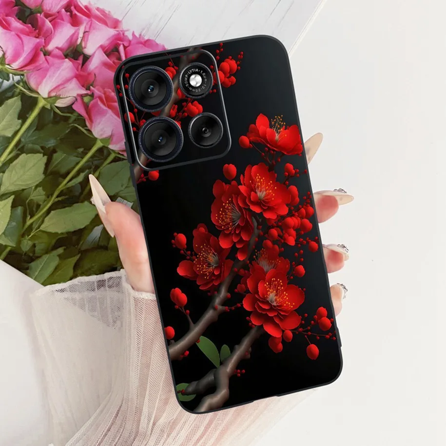 Stylish Bowknot Flower Soft Silicone Phone Case