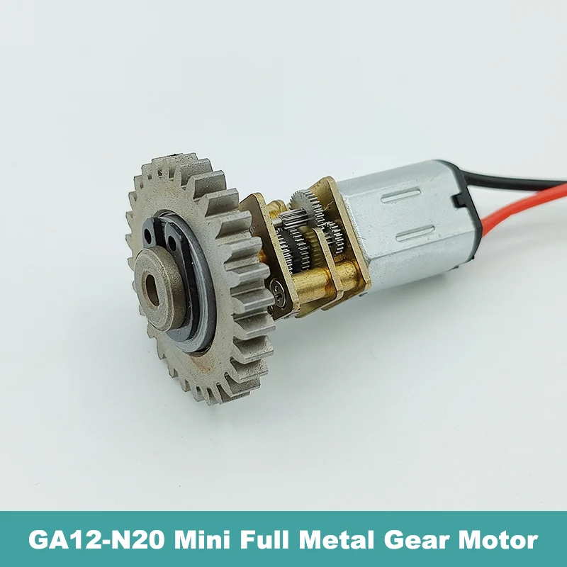 Mini N20 Full Metal Gearbox Motoriduttore Dc 3V-6V 5V 60Rpm Slow Speed 12Mm Motoriduttore 28 Denti Ruota Dentata In Metallo Giocattolo Fai Da Te