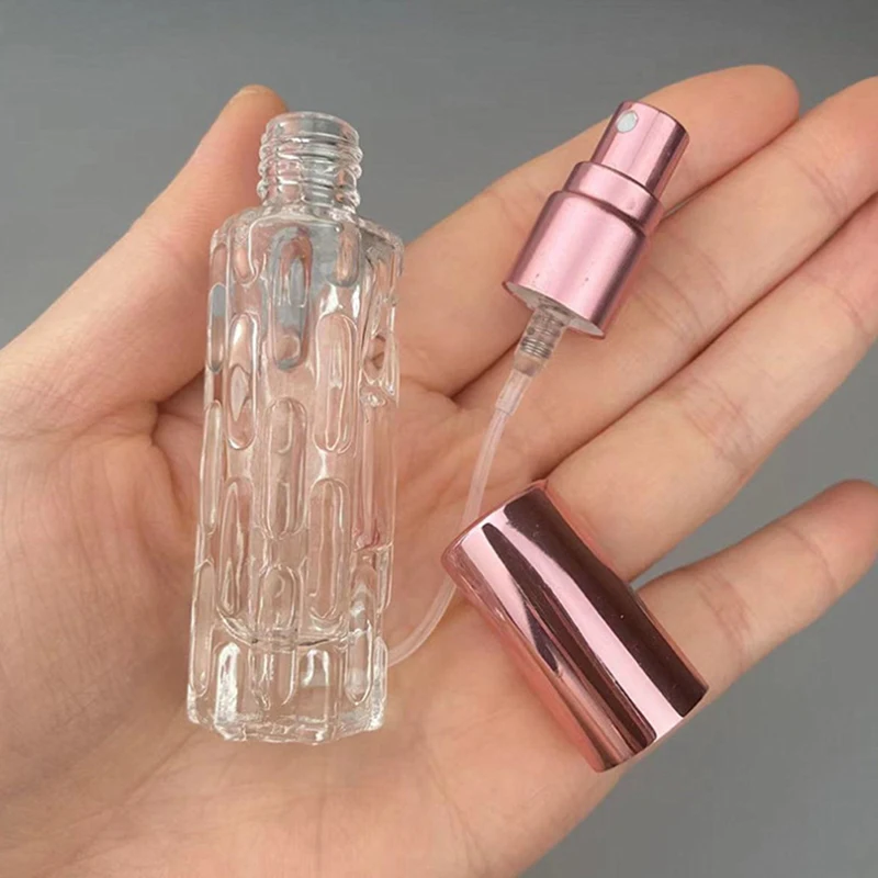 두꺼운 유리 용기 Empty10ml 향수 리필 병 휴대용 화장품 스프레이 분무기 휴대용 여행 서브 병