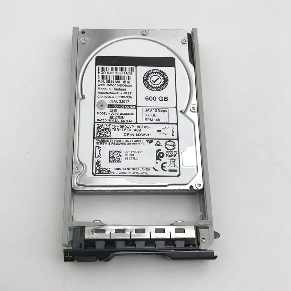 600GB, DELL R440 R640 SAS 12G 10K 2.5 6DWVP 06DWVP ϵ ũ