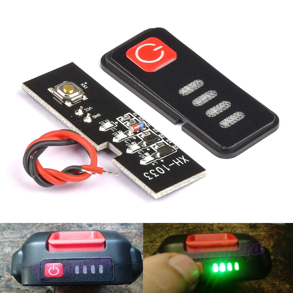 5S 18V 21V 전기 드릴 드라이버 배터리 용량 표시기 LED 디스플레이 5S1P 5S2P 18650 리튬 배터리 사용 ...